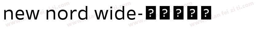 new nord wide字体转换